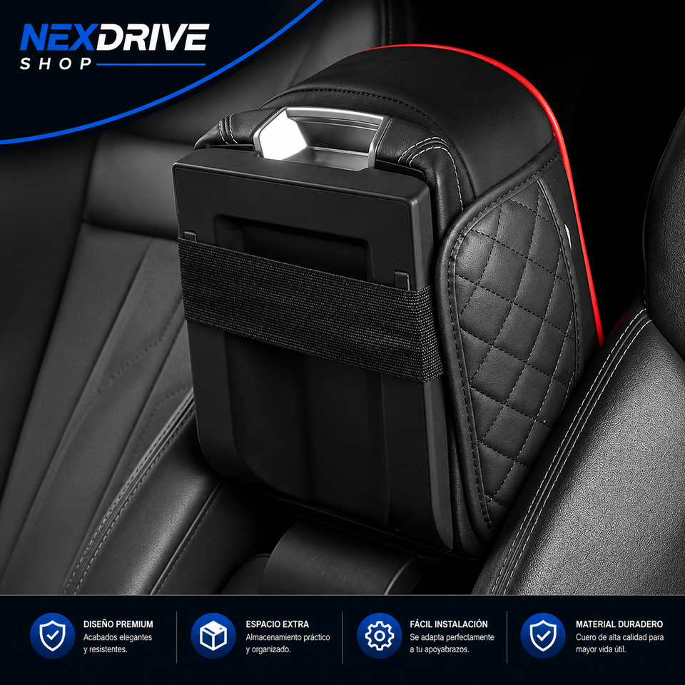 FUNDA PORTA PAPAEL Y VASO DE AUTO - POSABRAZOS DE AUTO