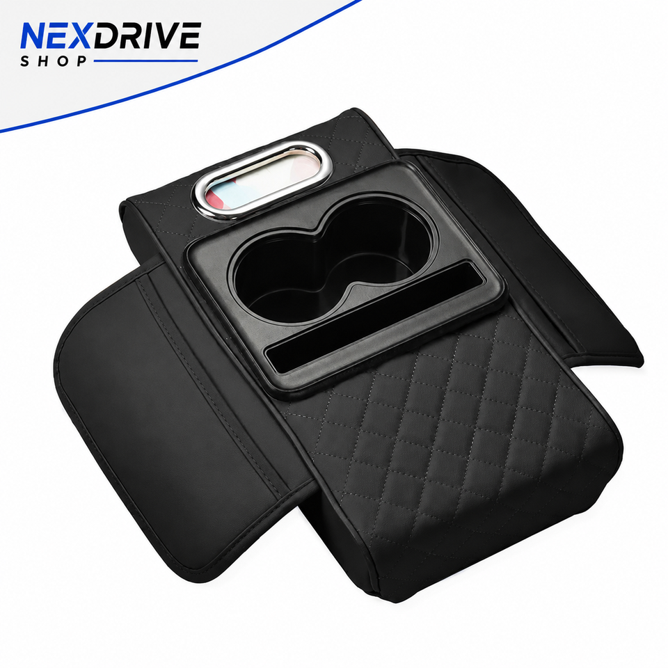 FUNDA PORTA PAPAEL Y VASO DE AUTO - POSABRAZOS DE AUTO