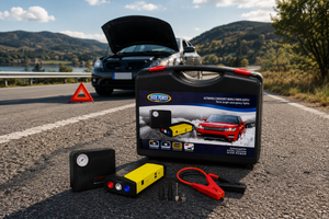 Kit de Emergencia para Auto – Arrancador de Batería + Compresor de Aire Portátil